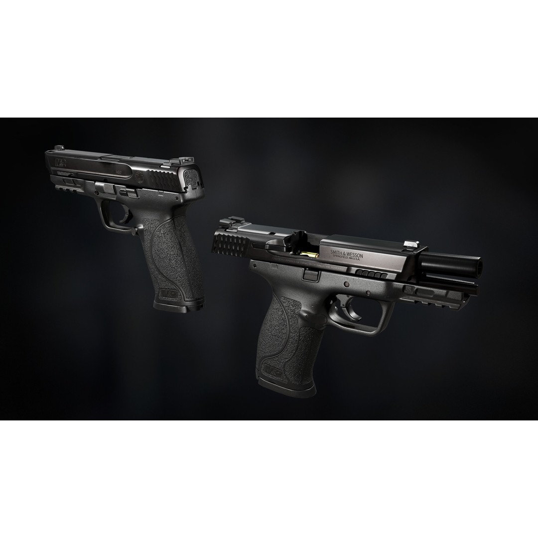 Smith and Wesson MP 9 2.0 Pistol Magazine 3D Model – Game Ready FBX, OBJ - View 9