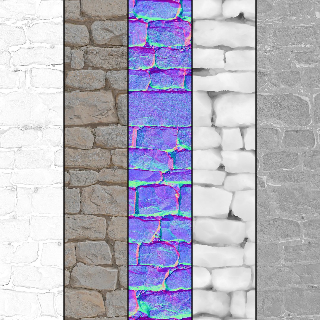 Mrf Wall Stone 02 3D Model – Seamless 4K Textures, FBX & OBJ - View 5