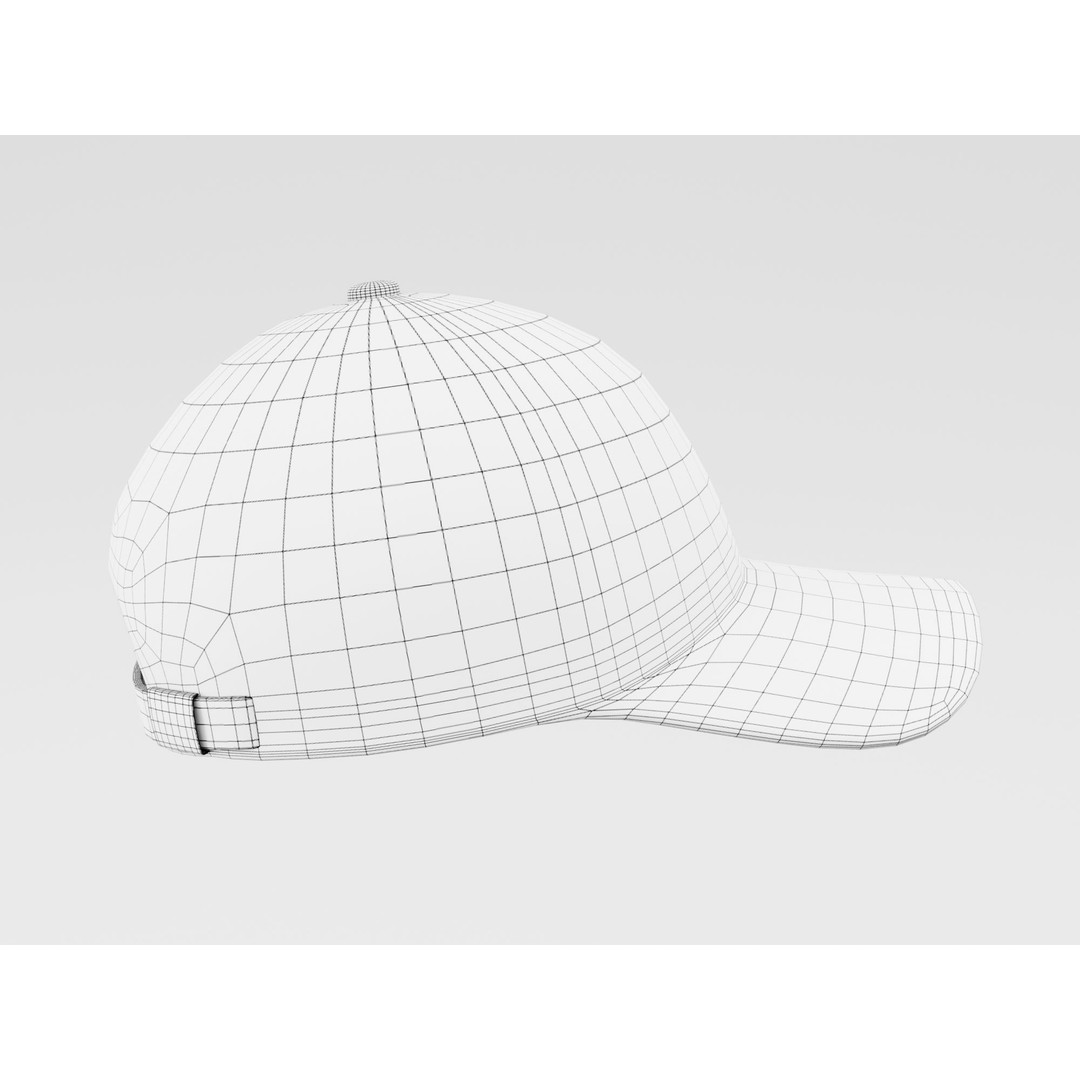 Baseball Cap 3D Model – Low Poly PBR Game Asset, FBX, OBJ, Unity, Unreal - View 10