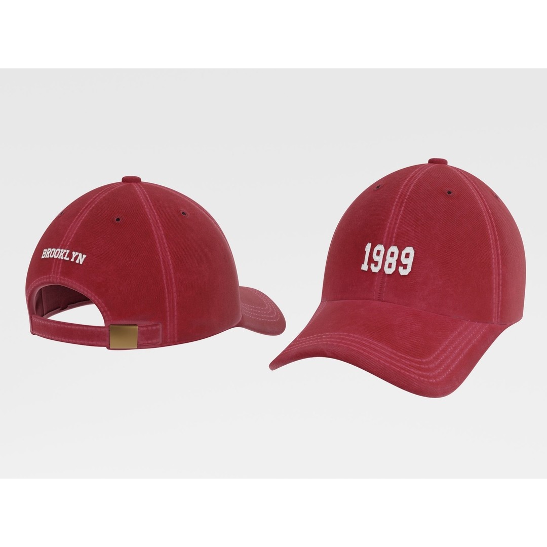 Baseball Cap 3D Model – Low Poly PBR Game Asset, FBX, OBJ, Unity, Unreal - View 3
