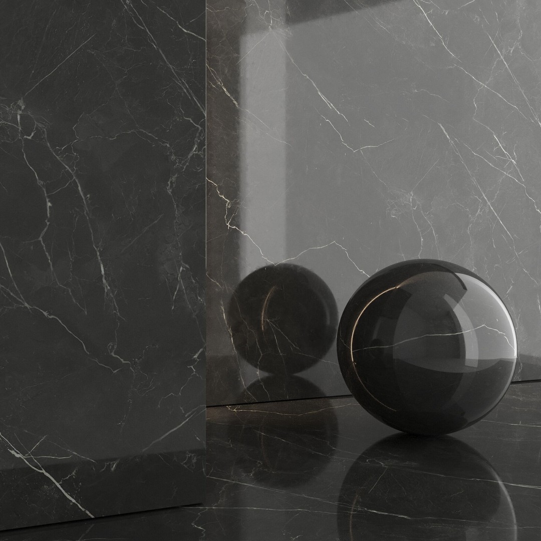 Marble Porcelain Tiles 3D Model – PBR Textures, Various Sizes, FBX, OBJ - View 5