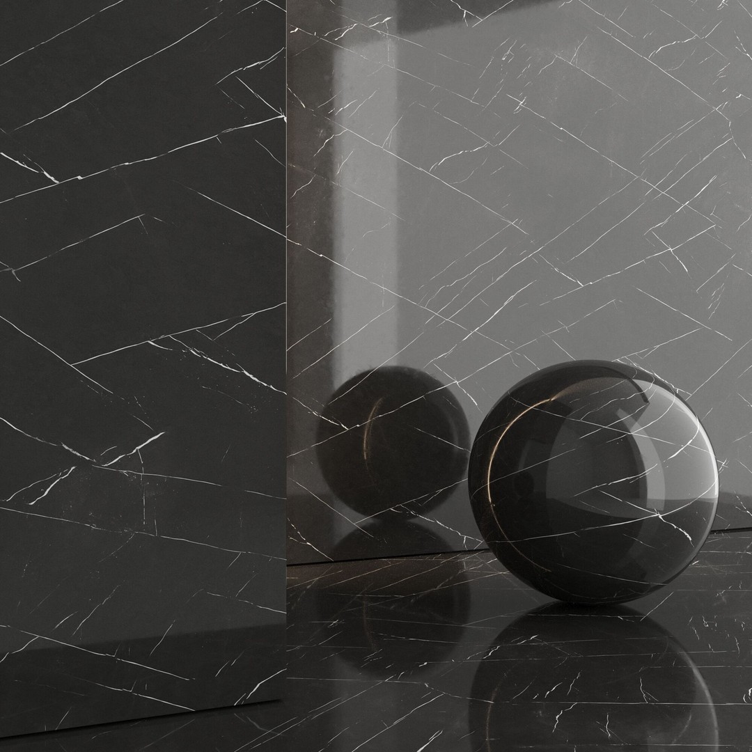 Marble Porcelain Tiles 3D Model – PBR Textures, Various Sizes, FBX, OBJ - View 6