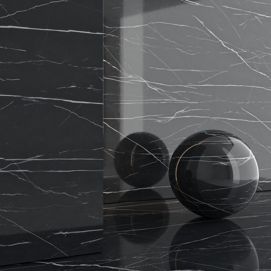 Marble Porcelain Tiles 3D Model – PBR Textures, Various Sizes, FBX, OBJ - View 7