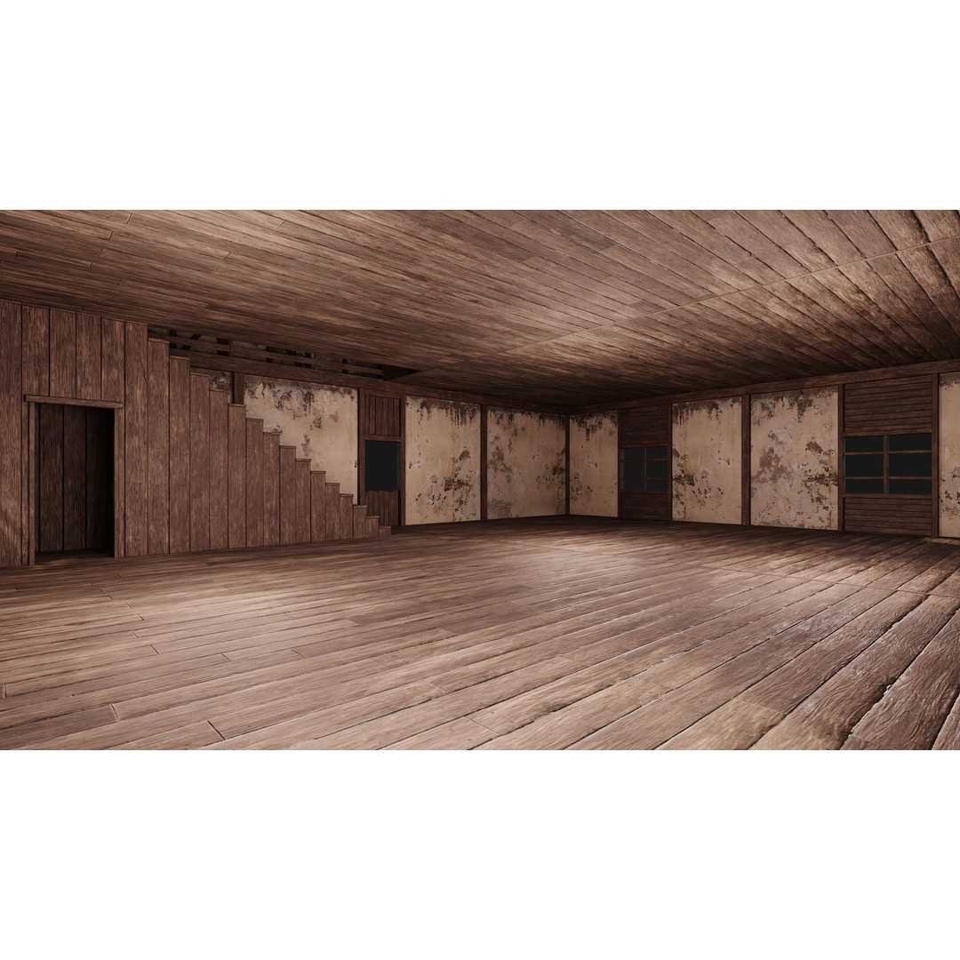 Old Medieval Houses Pack 3D Model – Low Poly Game Asset, FBX & OBJ - View 7