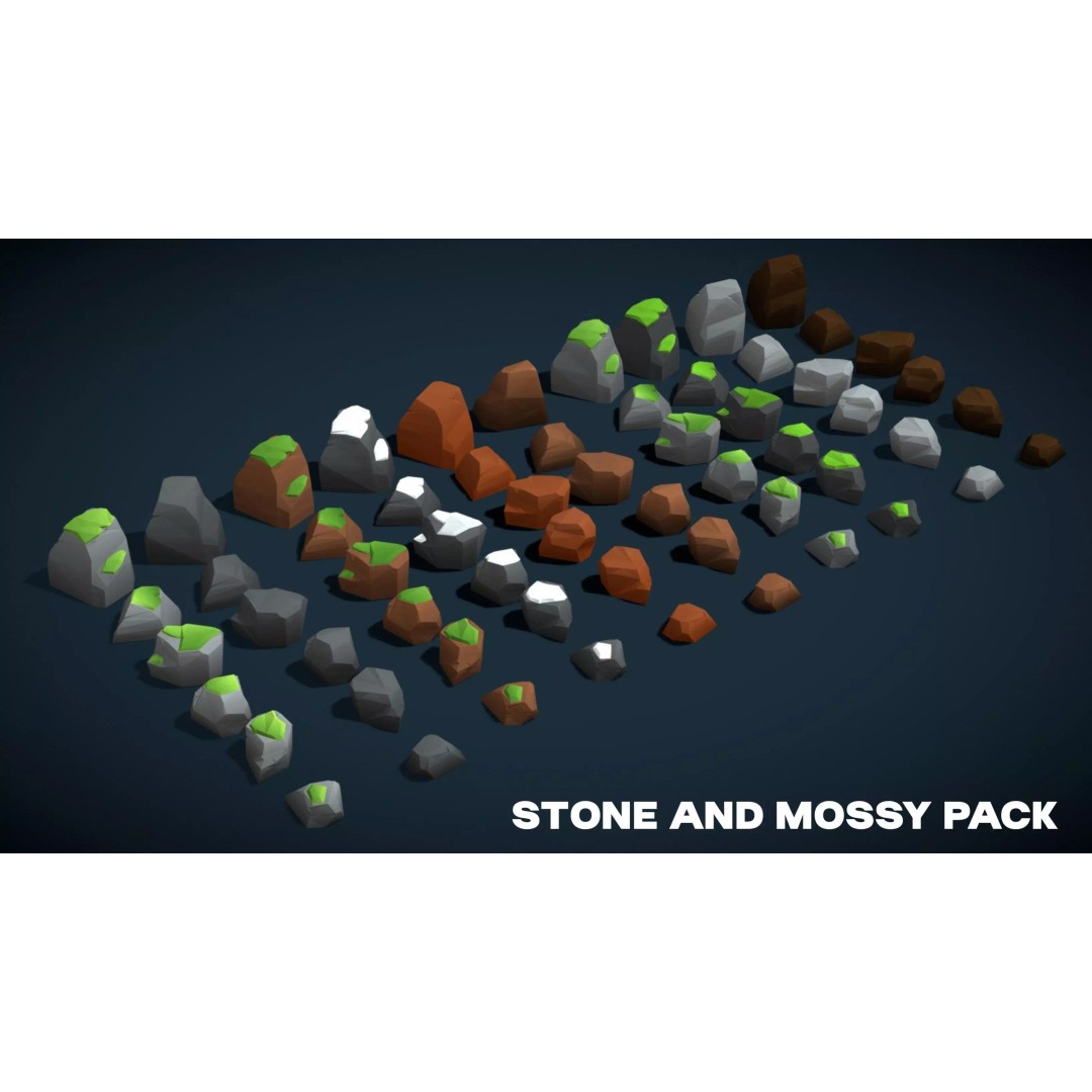 Stylized Nature Mega Pack 3D Model – Low Poly Game Asset, FBX - View 11