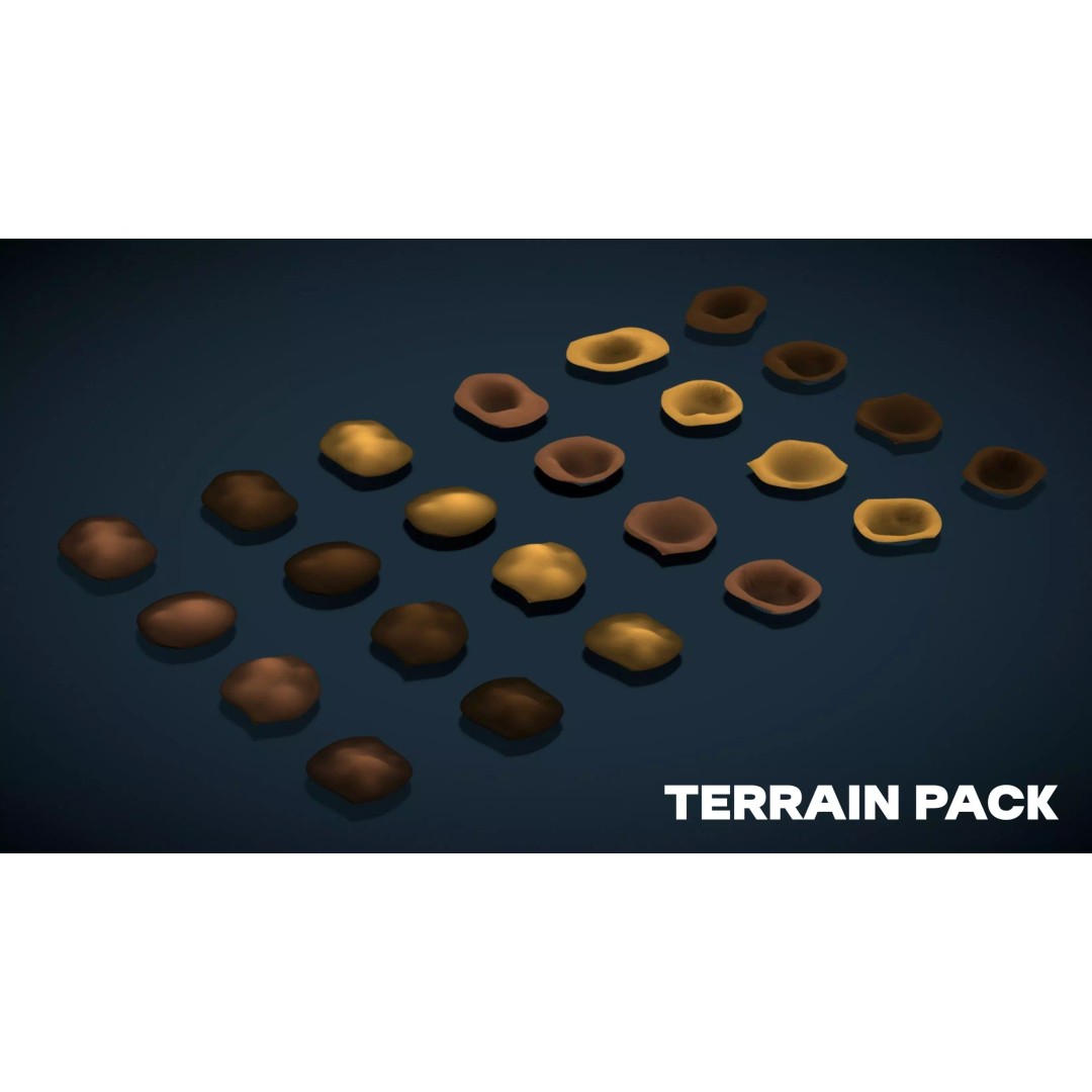 Stylized Nature Mega Pack 3D Model – Low Poly Game Asset, FBX - View 16