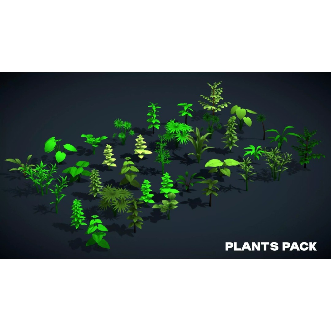 Stylized Nature Mega Pack 3D Model – Low Poly Game Asset, FBX - View 19
