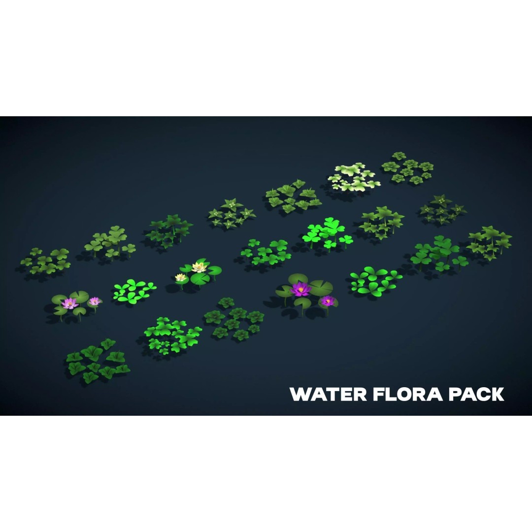 Stylized Nature Mega Pack 3D Model – Low Poly Game Asset, FBX - View 6