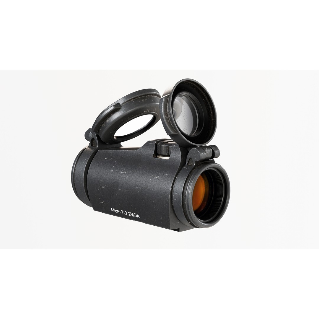 Aimpoint Micro T-2 3D Model – Low Poly Game Ready Asset, FBX/OBJ - View 5