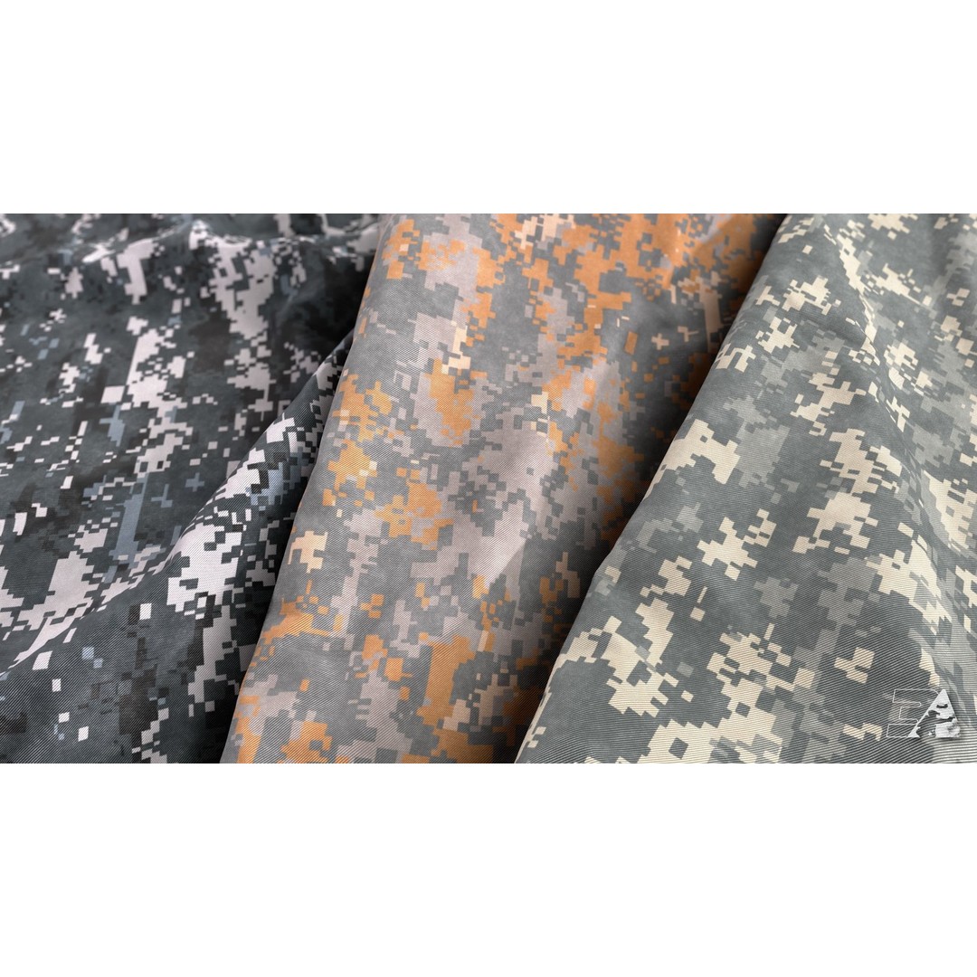 US Army UCP Camo Texture – Authentic Ripstop & Twill Fabric 3D Model - View 21