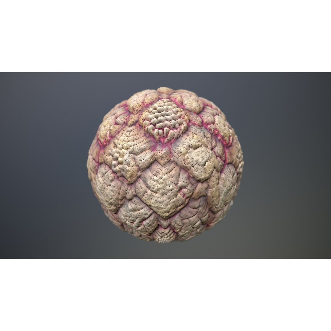 Skin Monster 3D Model – Seamless PBR Texture Pack for Game Assets - View 11