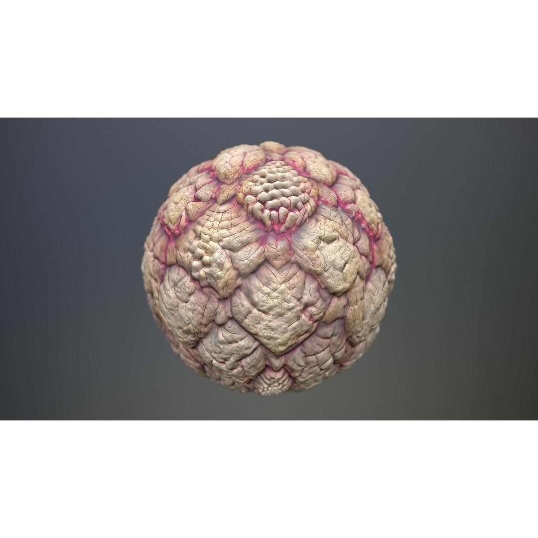 Skin Monster 3D Model – Seamless PBR Texture Pack for Game Assets - View 12