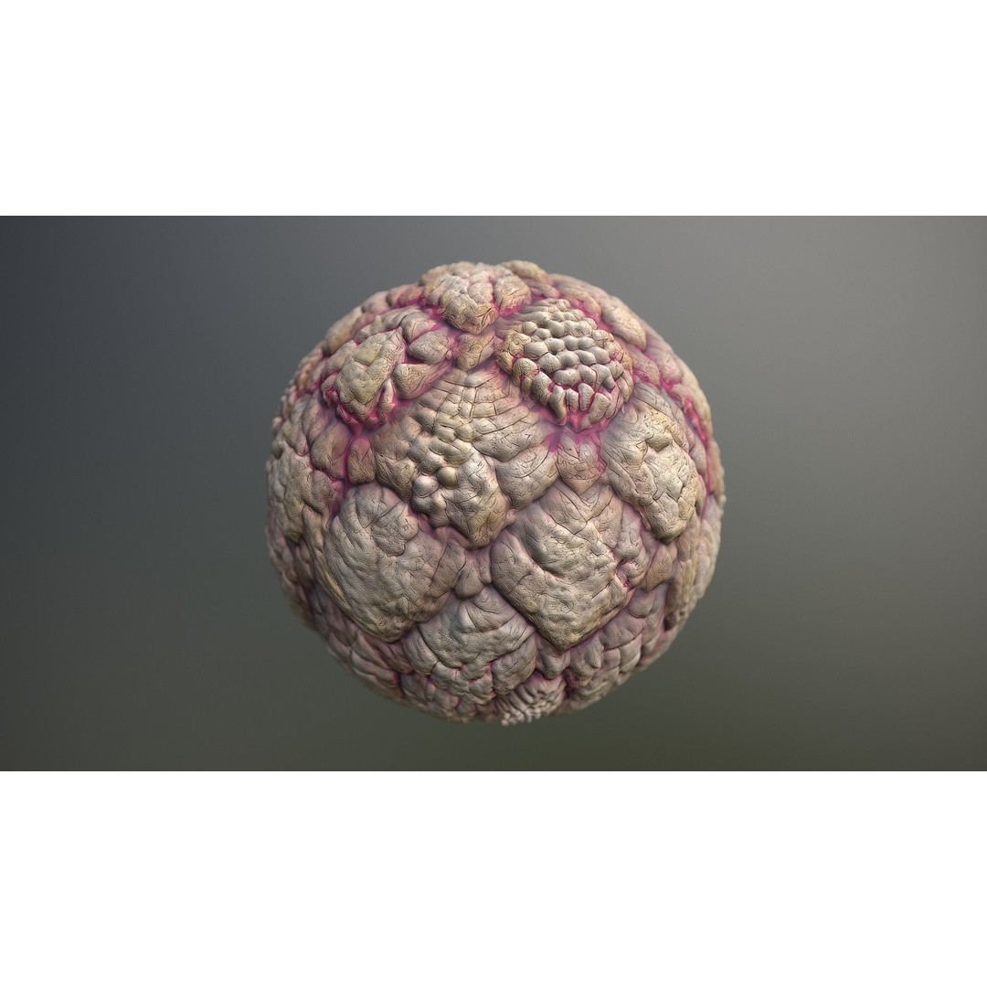 Skin Monster 3D Model – Seamless PBR Texture Pack for Game Assets - View 13