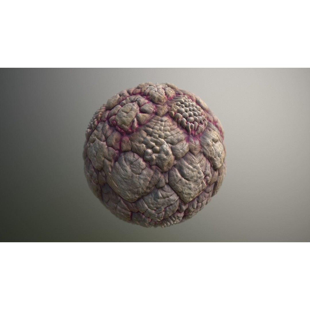 Skin Monster 3D Model – Seamless PBR Texture Pack for Game Assets - View 16