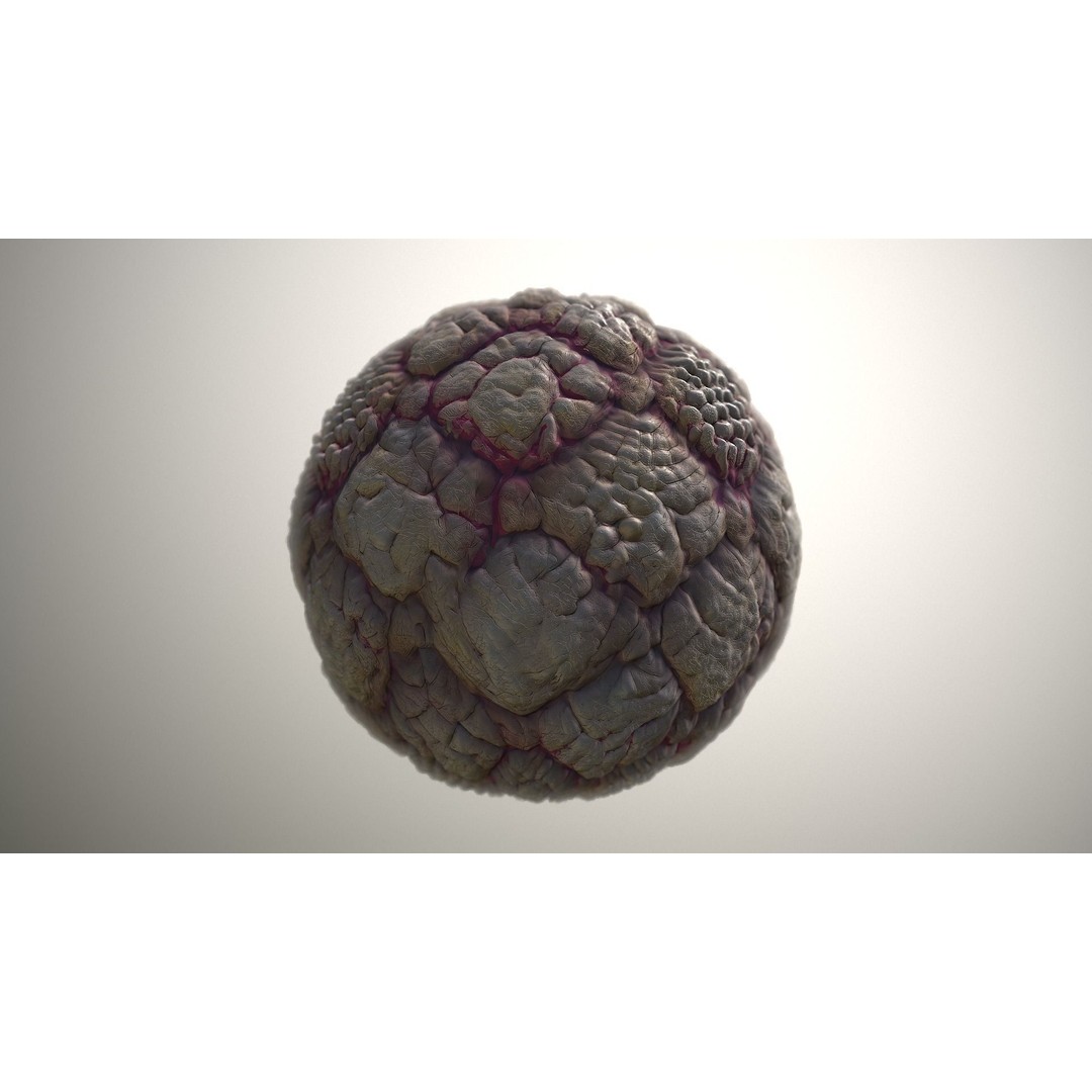 Skin Monster 3D Model – Seamless PBR Texture Pack for Game Assets - View 19