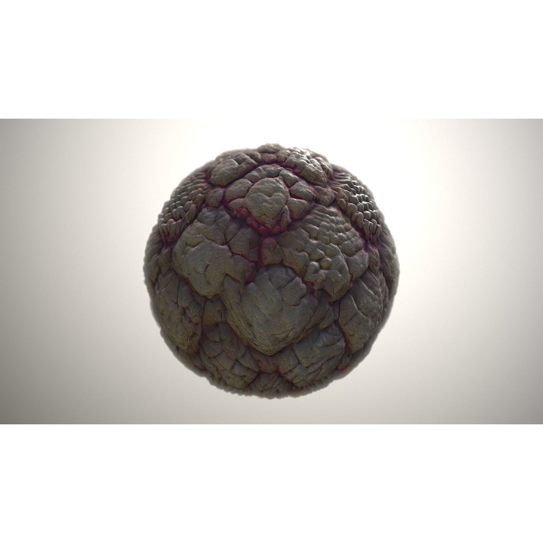 Skin Monster 3D Model – Seamless PBR Texture Pack for Game Assets - View 20