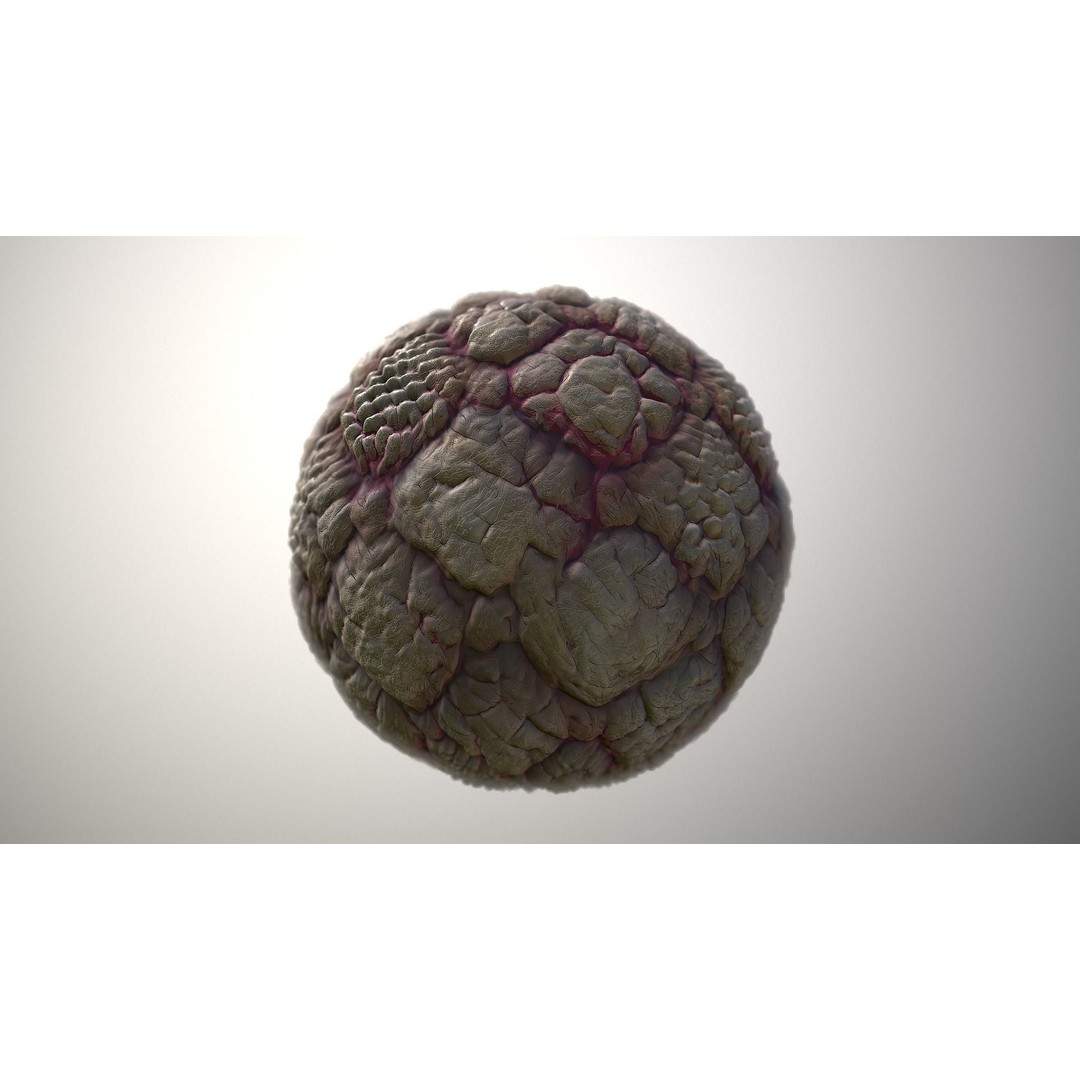 Skin Monster 3D Model – Seamless PBR Texture Pack for Game Assets - View 4