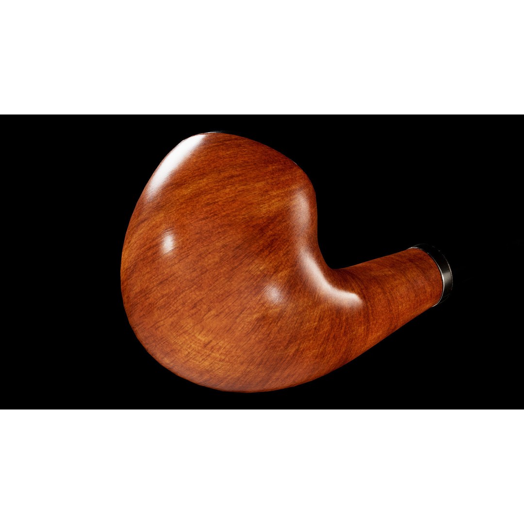 Smoking Pipe 3D Model – Low Poly PBR Asset for Unity and Unreal - View 12