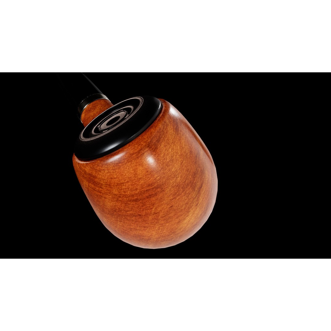 Smoking Pipe 3D Model – Low Poly PBR Asset for Unity and Unreal - View 13