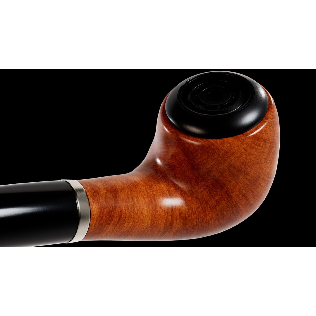 Smoking Pipe 3D Model – Low Poly PBR Asset for Unity and Unreal - View 14