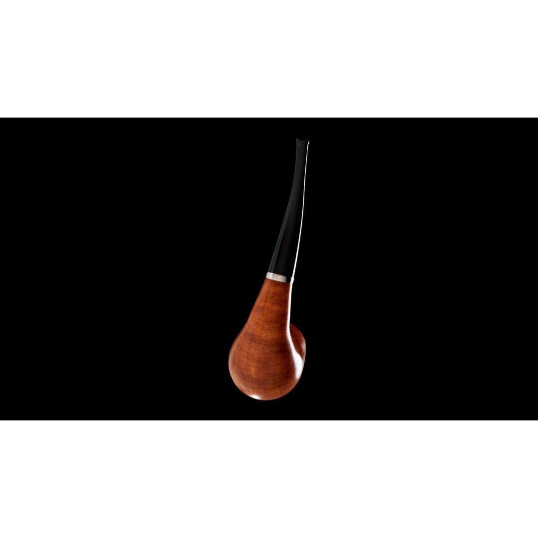 Smoking Pipe 3D Model – Low Poly PBR Asset for Unity and Unreal - View 20