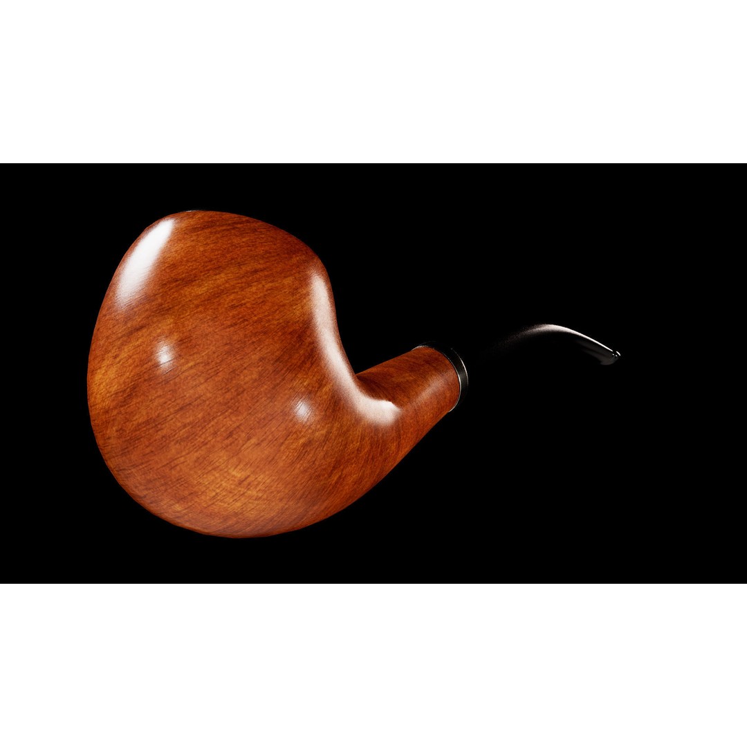 Smoking Pipe 3D Model – Low Poly PBR Asset for Unity and Unreal - View 23