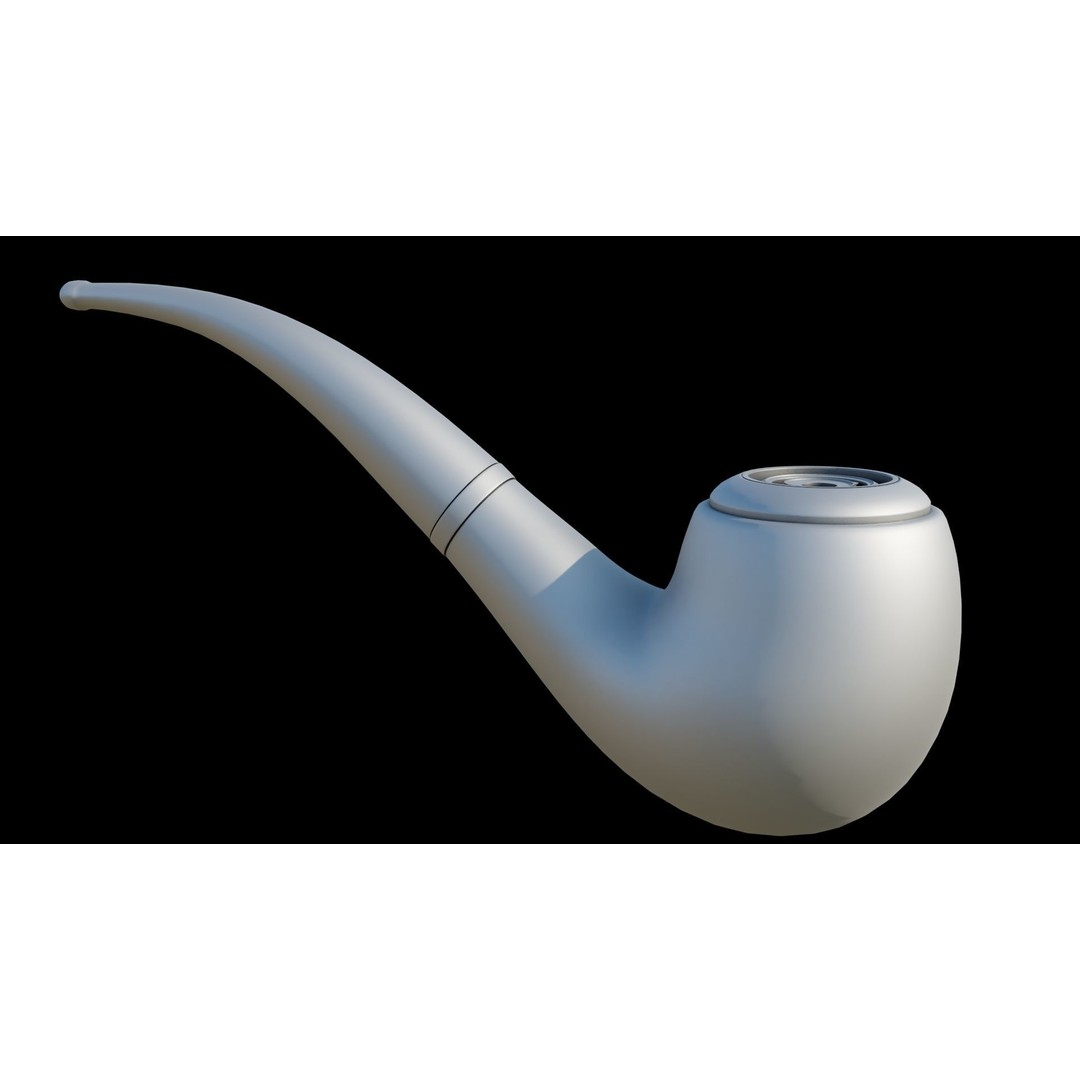 Smoking Pipe 3D Model – Low Poly PBR Asset for Unity and Unreal - View 26