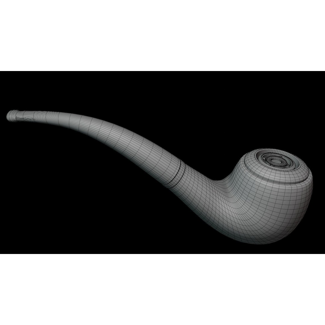 Smoking Pipe 3D Model – Low Poly PBR Asset for Unity and Unreal - View 28