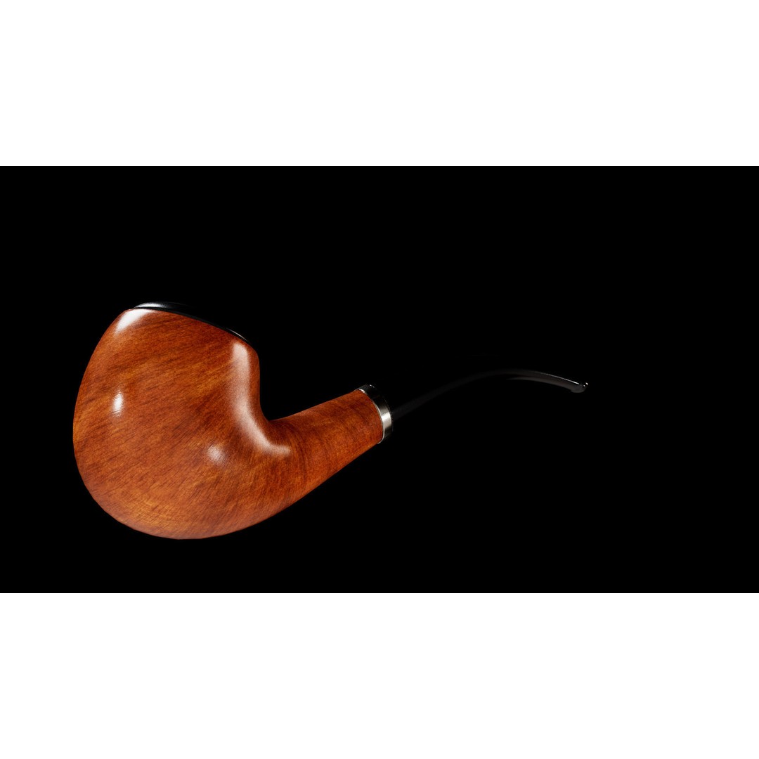 Smoking Pipe 3D Model – Low Poly PBR Asset for Unity and Unreal - View 4