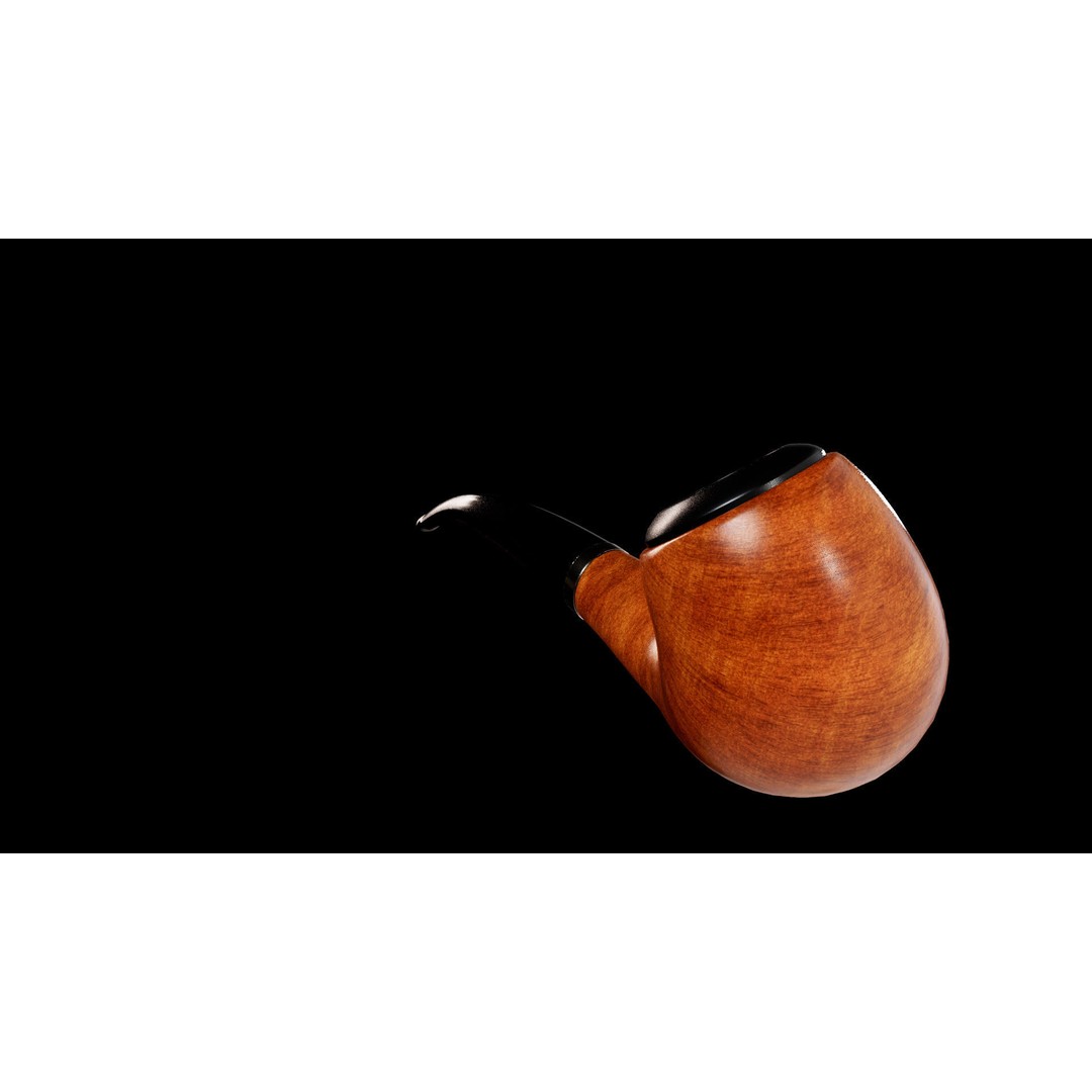 Smoking Pipe 3D Model – Low Poly PBR Asset for Unity and Unreal - View 5