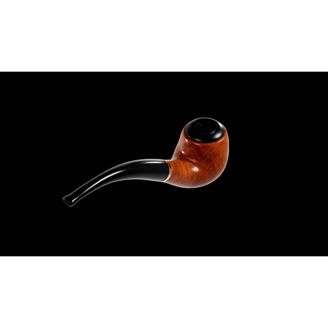 Smoking Pipe 3D Model – Low Poly PBR Asset for Unity and Unreal - View 7
