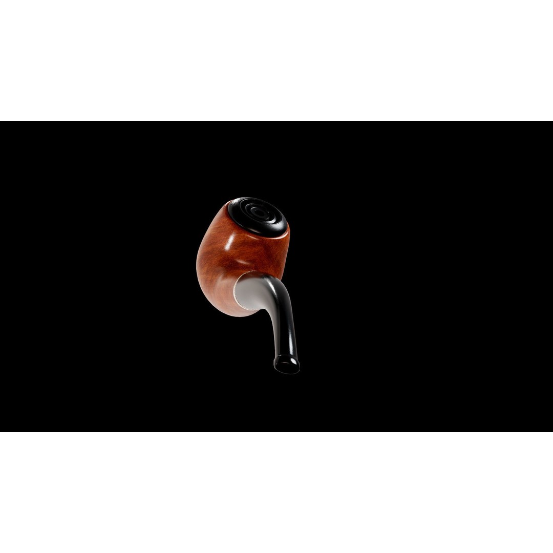 Smoking Pipe 3D Model – Low Poly PBR Asset for Unity and Unreal - View 8