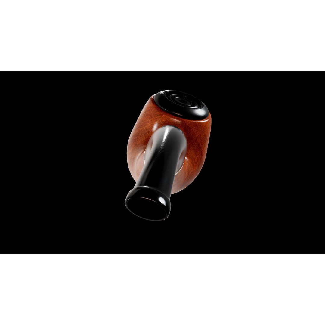 Smoking Pipe 3D Model – Low Poly PBR Asset for Unity and Unreal - View 9