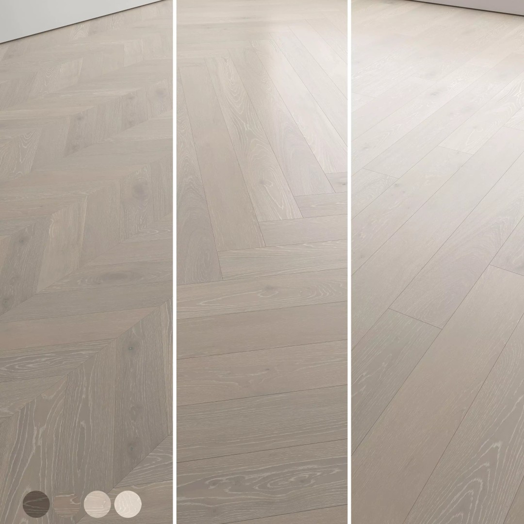 Wood Floor 3D Model – PBR Textures, Multiple Styles, FBX/OBJ - View 2