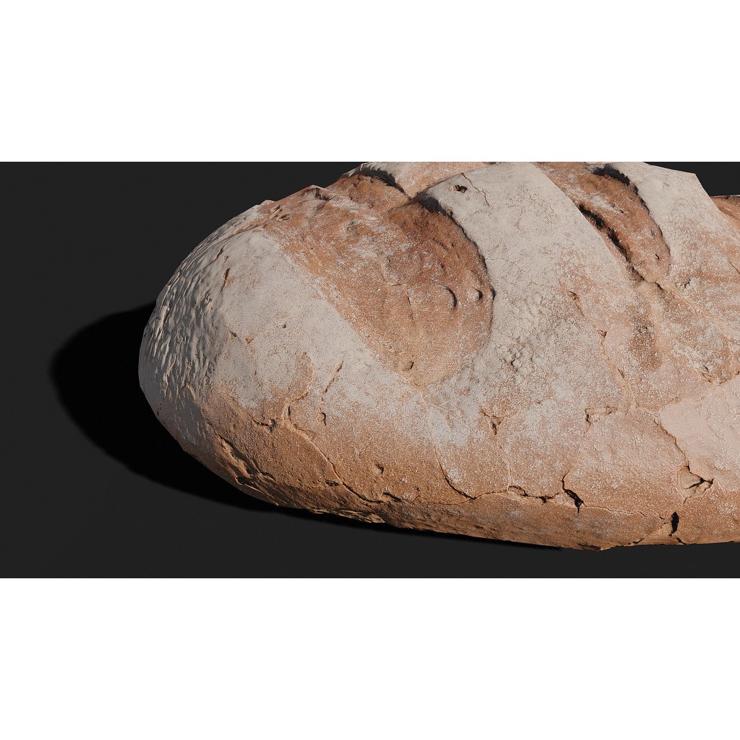 Low-Poly Bread 3D Model – Game Ready Asset with 4K PBR Textures, FBX - View 15