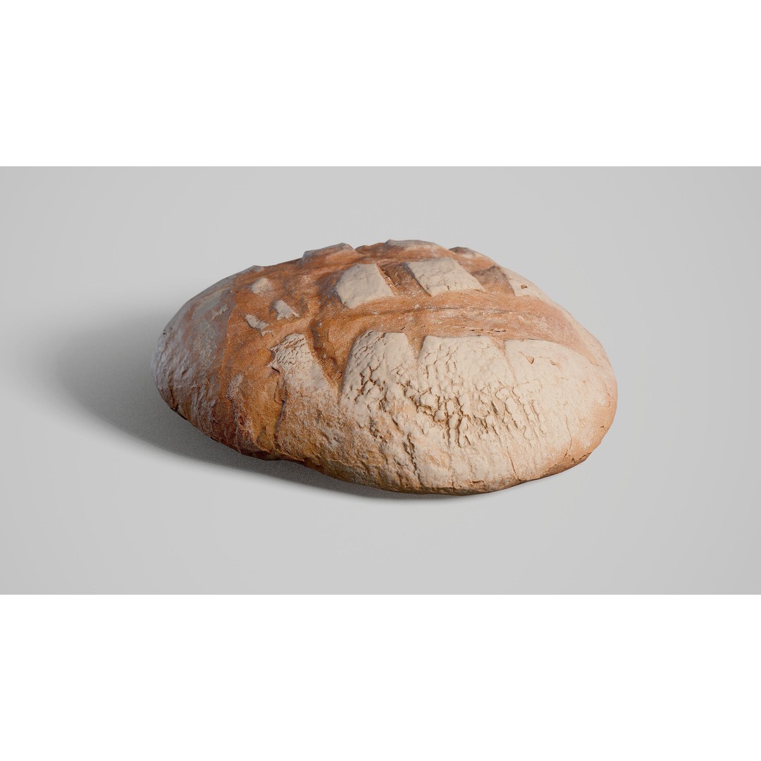 Low-Poly Bread 3D Model – Game Ready Asset with 4K PBR Textures, FBX - View 5