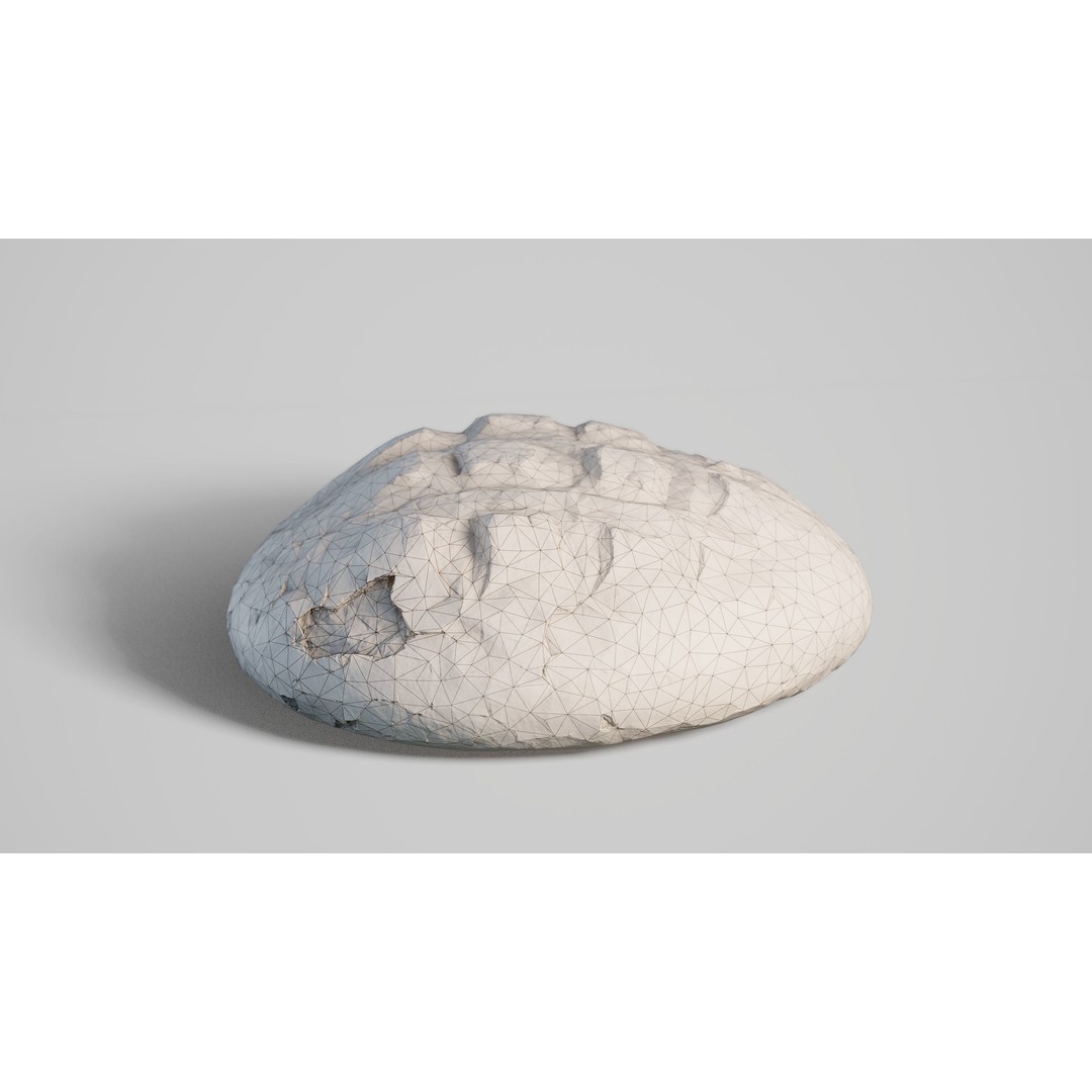Low-Poly Bread 3D Model – Game Ready Asset with 4K PBR Textures, FBX - View 8