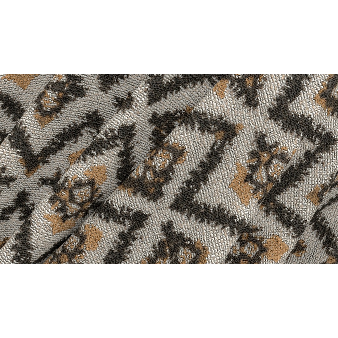 Nordic Rug 3D Model – Rustic Textile PBR Texture, 4K Seamless PNG - View 4