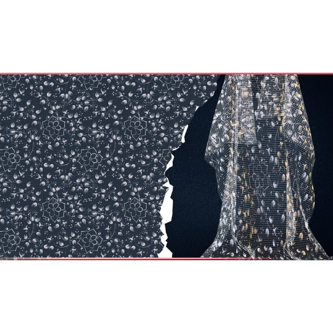 30 Lace and Guipure Materials 3D Model – Procedural Textures, SBSAR - View 12