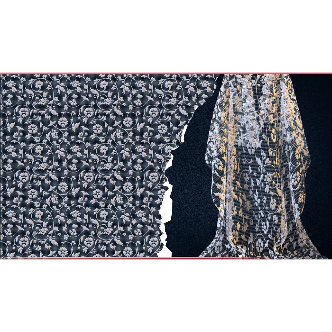 30 Lace and Guipure Materials 3D Model – Procedural Textures, SBSAR - View 18