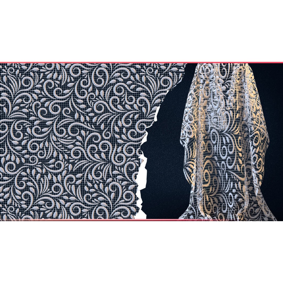 30 Lace and Guipure Materials 3D Model – Procedural Textures, SBSAR - View 3
