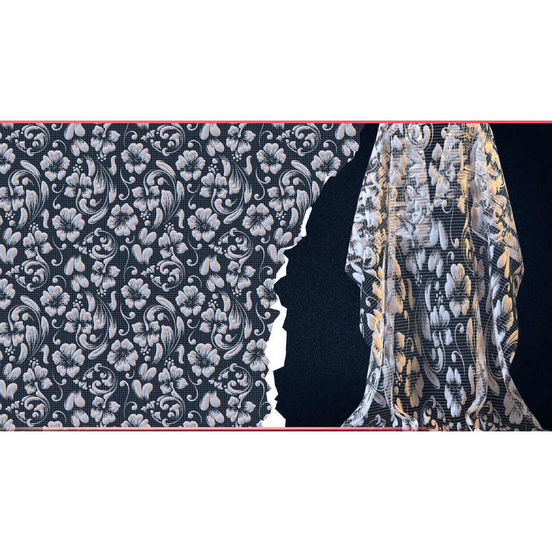 30 Lace and Guipure Materials 3D Model – Procedural Textures, SBSAR - View 5