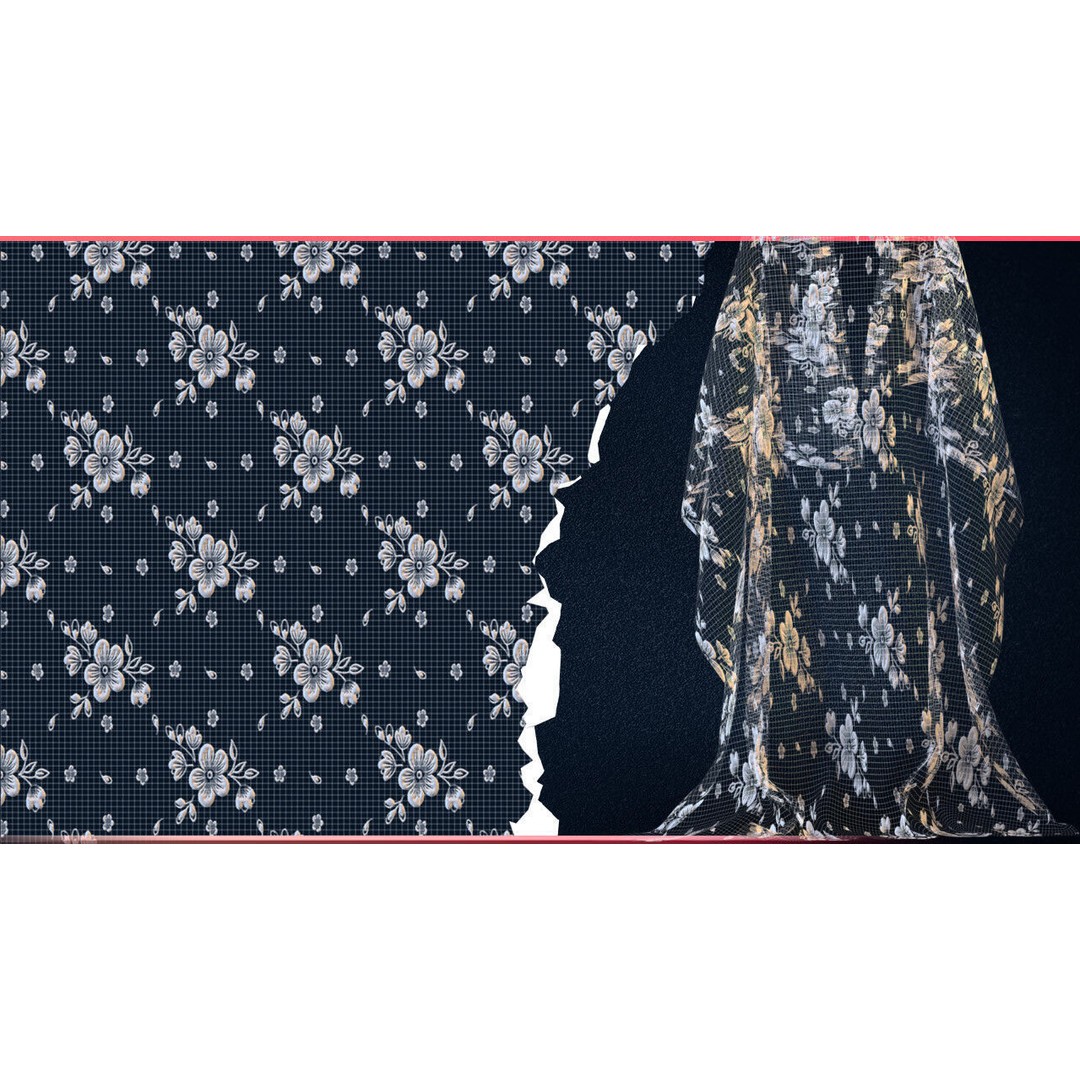 30 Lace and Guipure Materials 3D Model – Procedural Textures, SBSAR - View 6