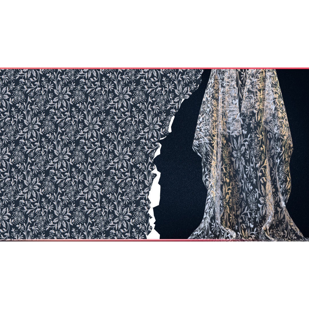 30 Lace and Guipure Materials 3D Model – Procedural Textures, SBSAR - View 7