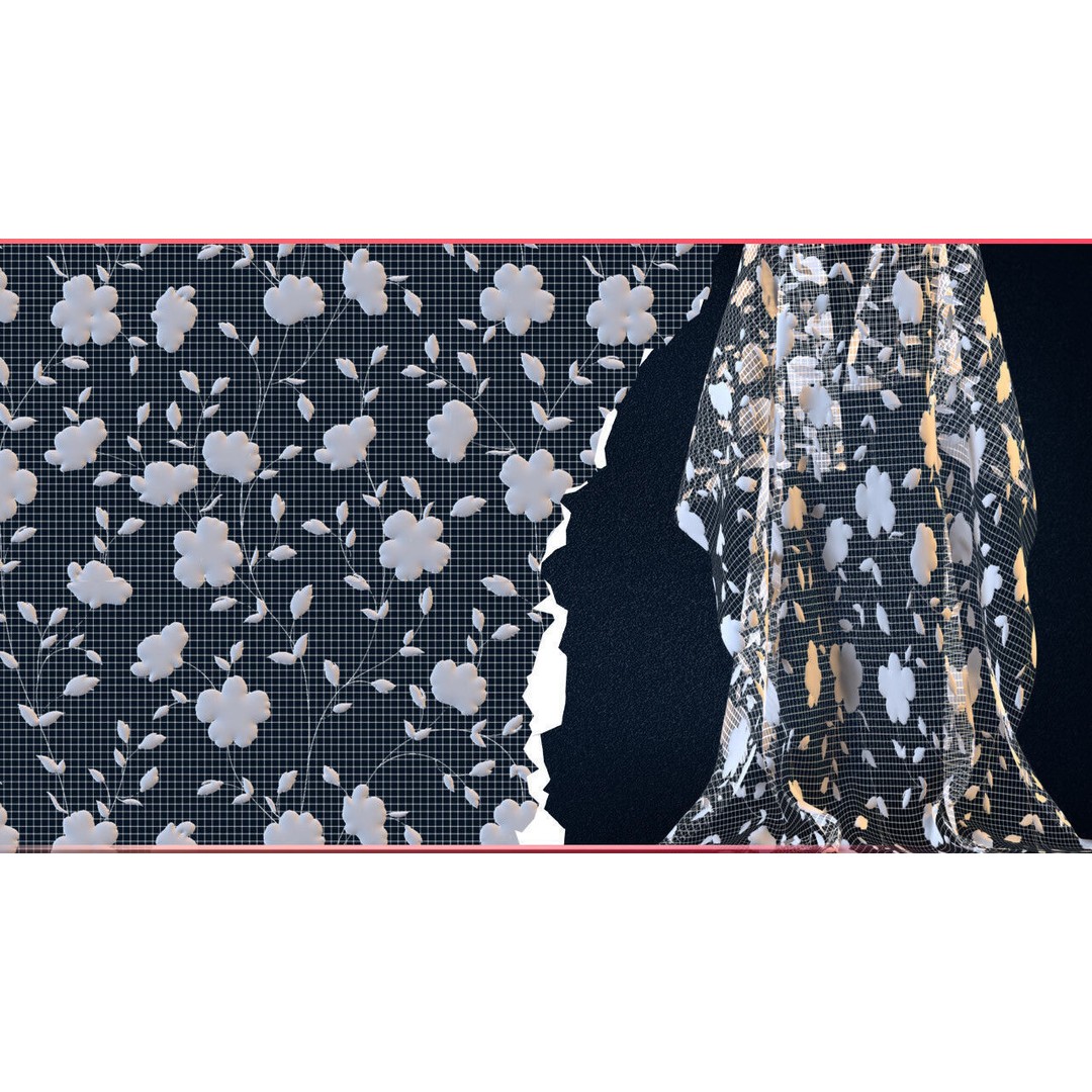 30 Lace and Guipure Materials 3D Model – Procedural Textures, SBSAR - View 8