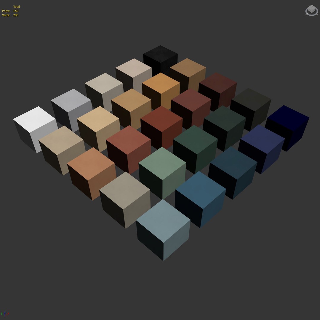 Decorative Plaster 3D Model – Trendy Colors for Interiors, FBX, PBR - View 11