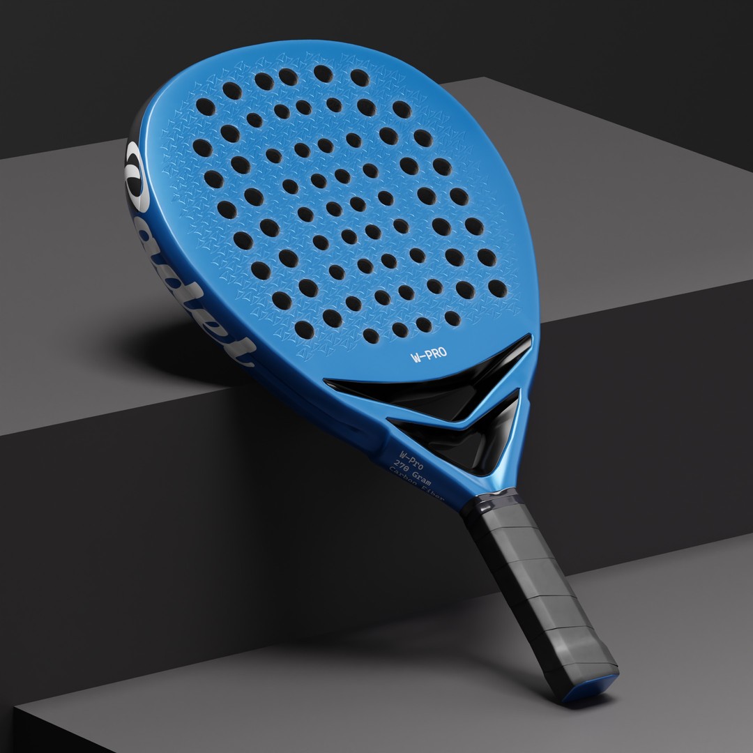 Padel Racket 3D Model – Realistic Game Asset with PBR Textures - View 8