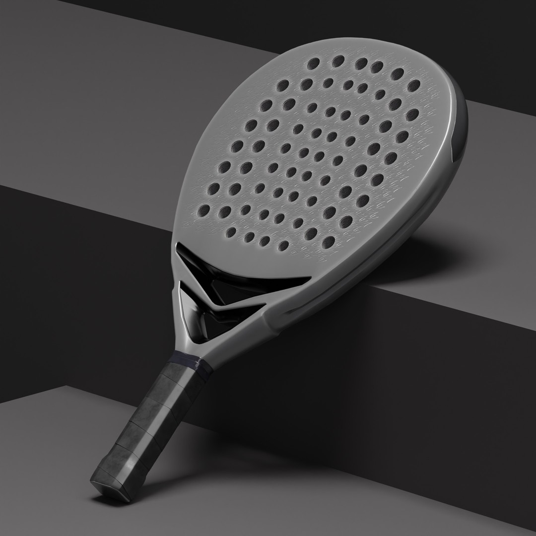Padel Racket 3D Model – Realistic Game Asset with PBR Textures - View 9