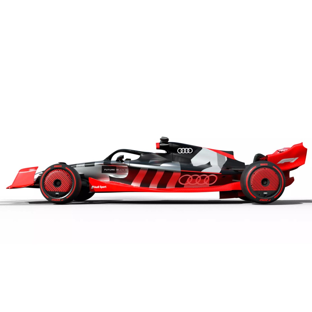 Audi F1 3D Model – Rigged Racing Asset, FBX, OBJ, PBR Textures - View 2