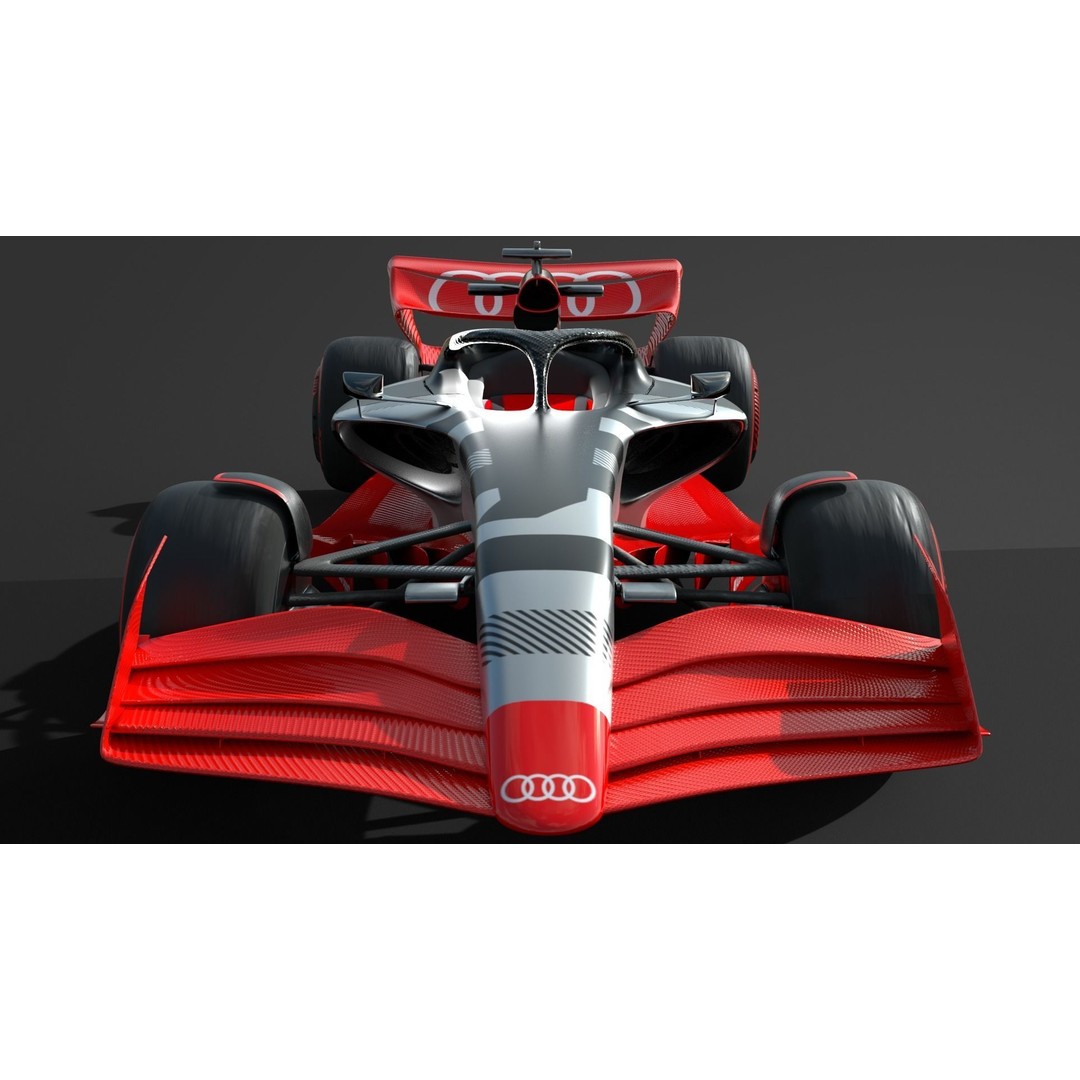 Audi F1 3D Model – Rigged Racing Asset, FBX, OBJ, PBR Textures - View 5